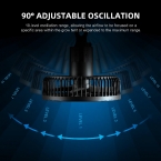 2025 New Version | Spider Farmer® 150mm Grow Tent Clip Fan EC Motor | 10 Speed Wind Control
